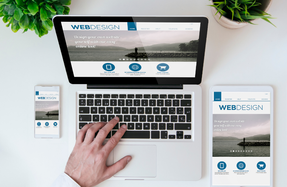 Responsive SEO-friendly small business website design by WeConnectBC on various devices